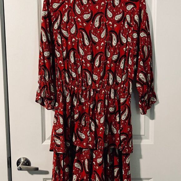 Paisley Red Dress Umgee+ - Picture 5 of 6